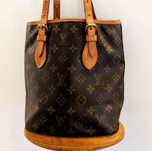 Louis Vuitton Monogram Petit Bucket Bag